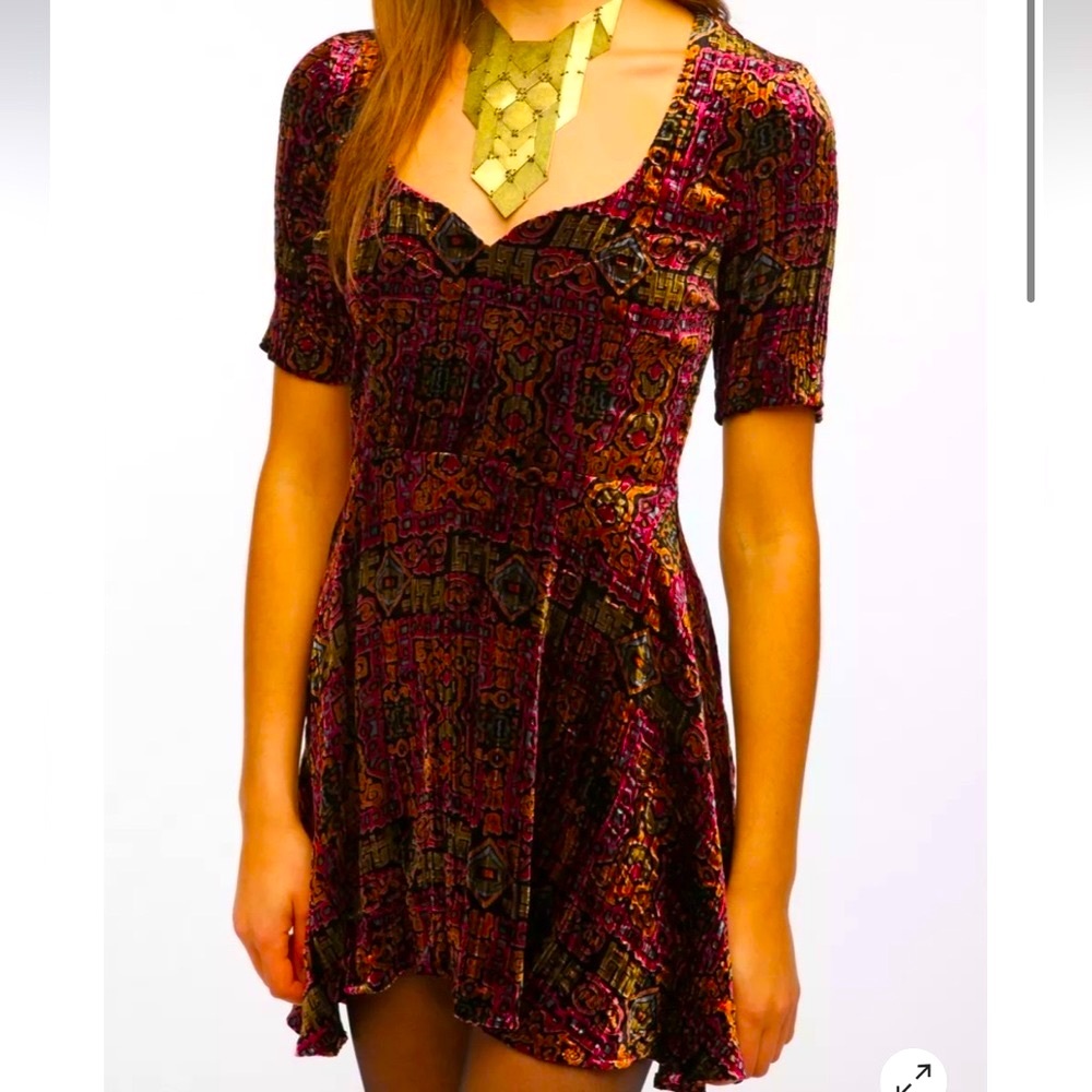 For Love and Lemons Anja Velvet Dress size Medium